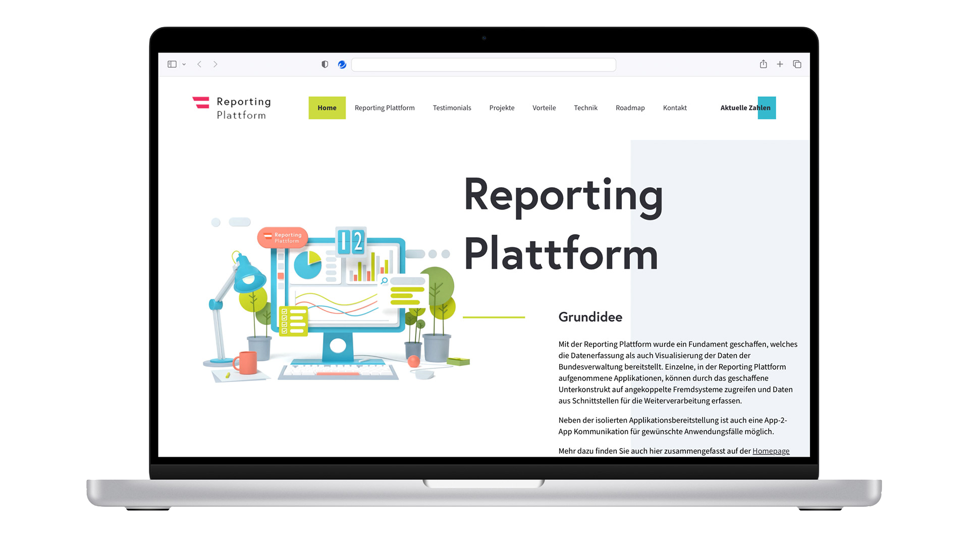 Reporting Platform Screenshot 1